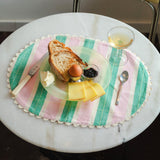 Biscuit Placemats 2pcs Green / Pink