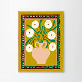 Madelen Möllard White Marigolds in Vase A4