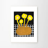 Madelen Möllard Flowers in Brown Vase A4
