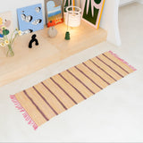 Upcycled Rug Runner Pastel Yellow