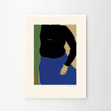 Rosie McGuinness Black Top Blue Skirt A4