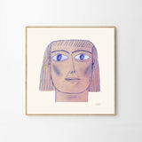 Stine Belden Røed Blue Lady 50×50cm