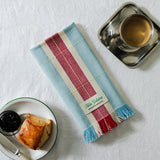 Striped Napkins 2pcs Burgundy / Blue