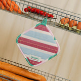 Striped Pot Holder Square