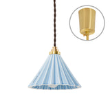 ORIGAMI LAMP ペンダント ブラウンコード/マットブルー