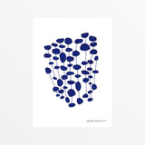 Leise Dich Abrahamsen Blue Pearl Forest A4