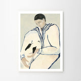 Sofia Lind Man and Dog 70×100cm